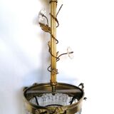 Crystal stamped chandelier