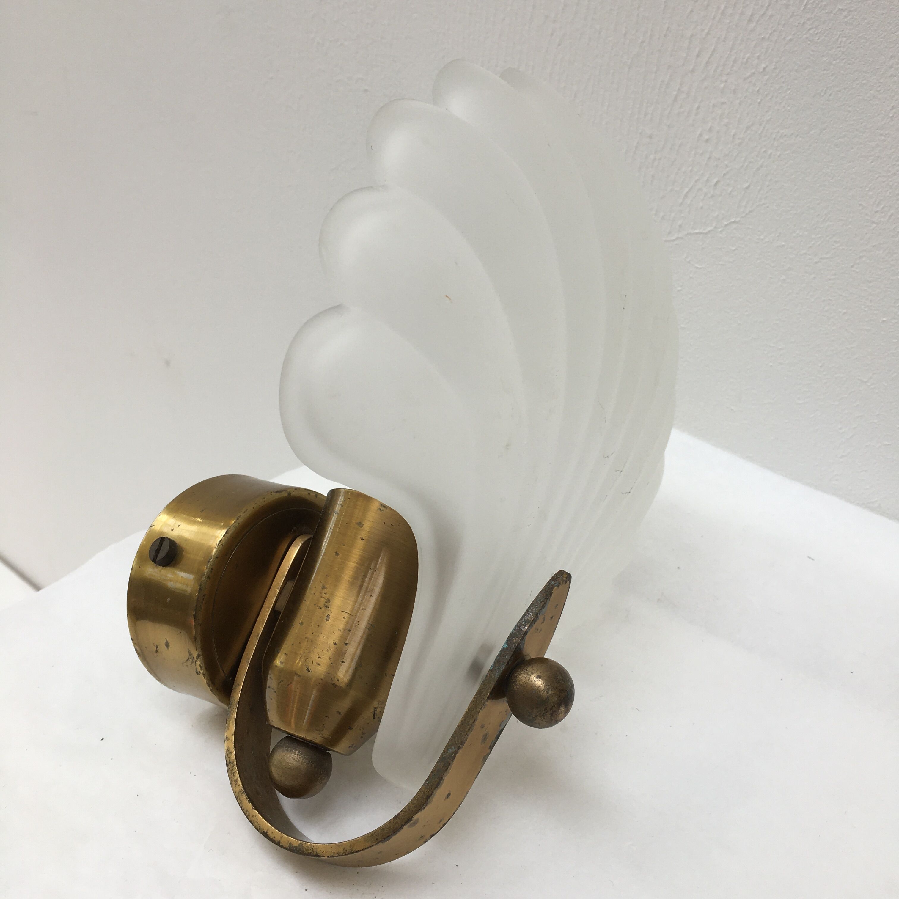 Shell wall lamp 70s Deknudt