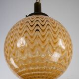 Mid-Century Murano glass sphere chandelier in the style of Venini. 1970