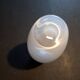 Small contemporary vase in white opaline.
