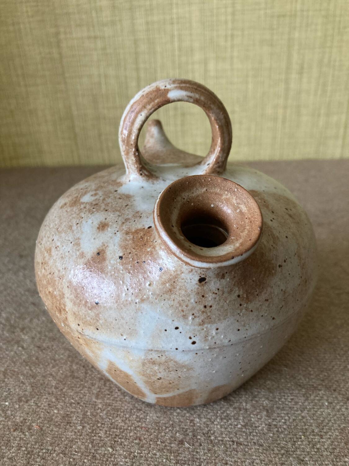 Small sandstone goat in the style of marsh sandstone or hot air balloon