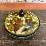 Antique Bonbonnière Box Gouda Plazuid ATRIUM Ceramic Holland Vintage