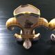 Paire de vases fleurs de lys Henriot Quimper