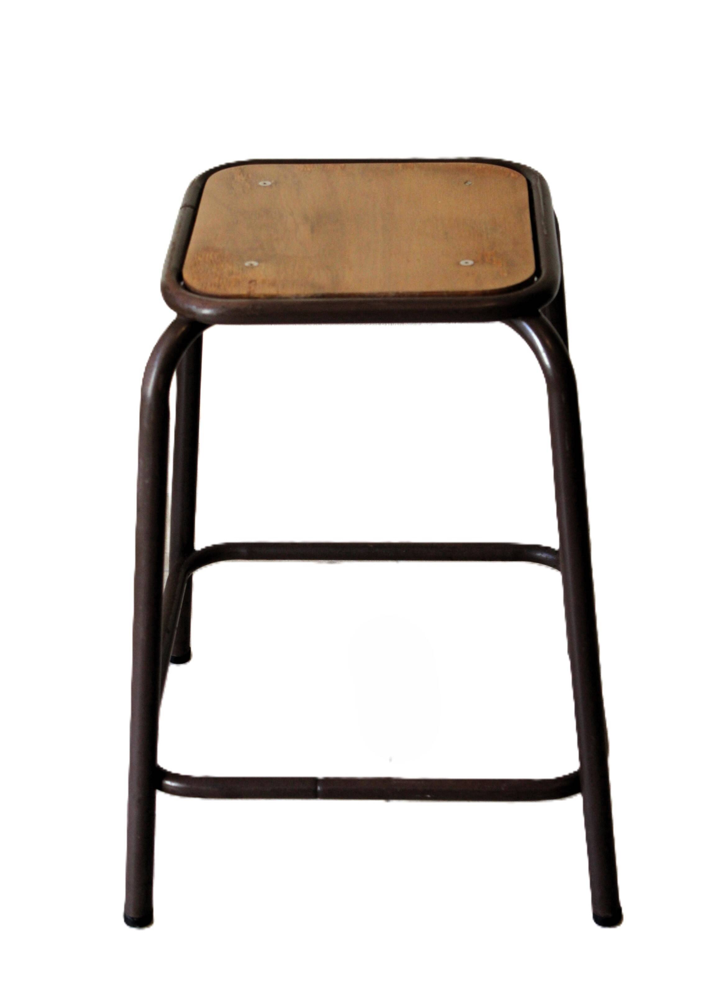 Tabouret  vintage industriel d’école