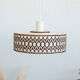 Vintage suspension in pvc, fabric and wool