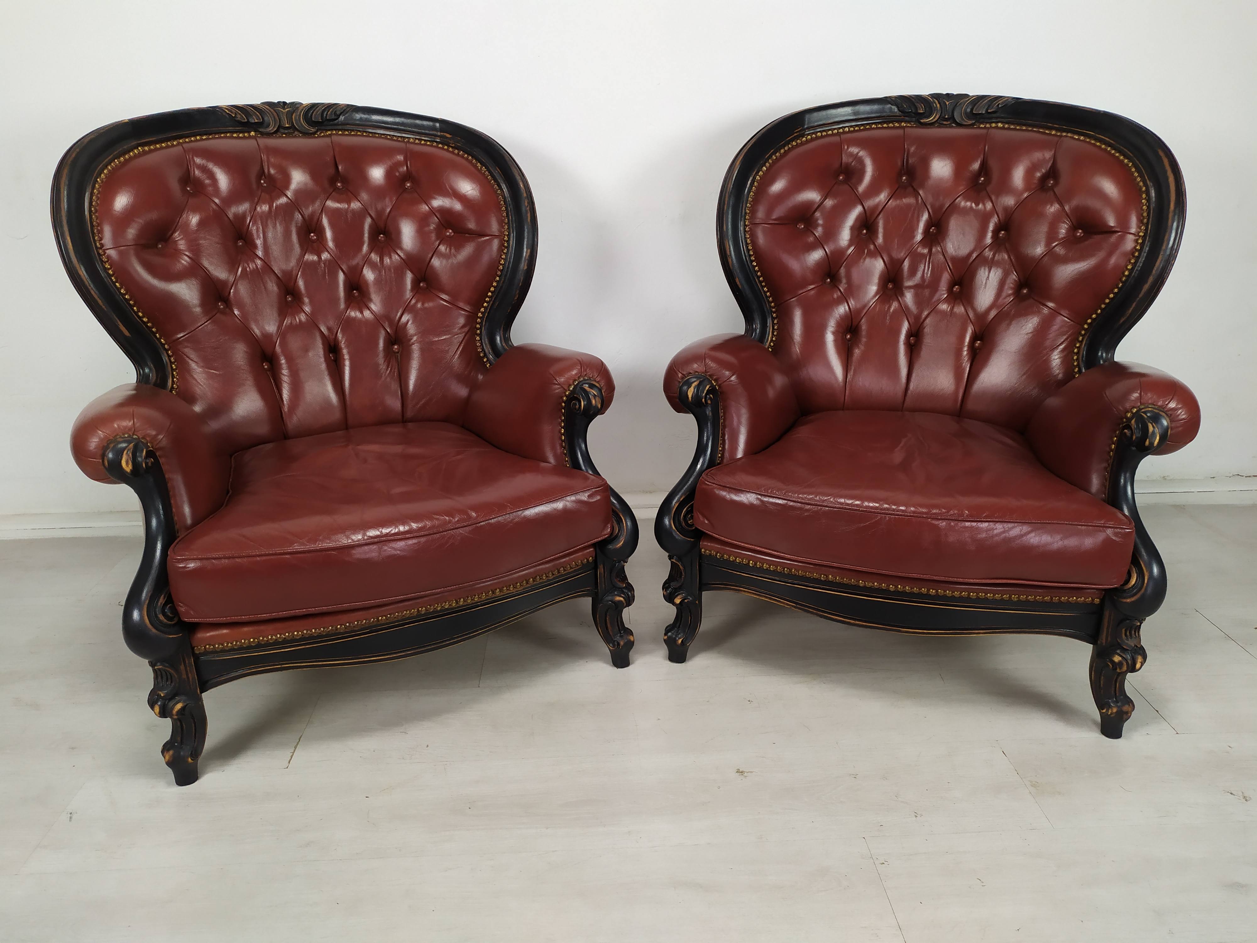 Salon Chesterfield burgundy