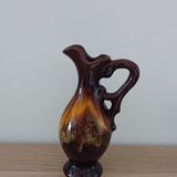 Carafe pichet Vallauris marron et jaune