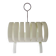 Opal Möbel white lacquered plywood magazine rack, 1960s