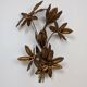 Golden leaf wall light 1970