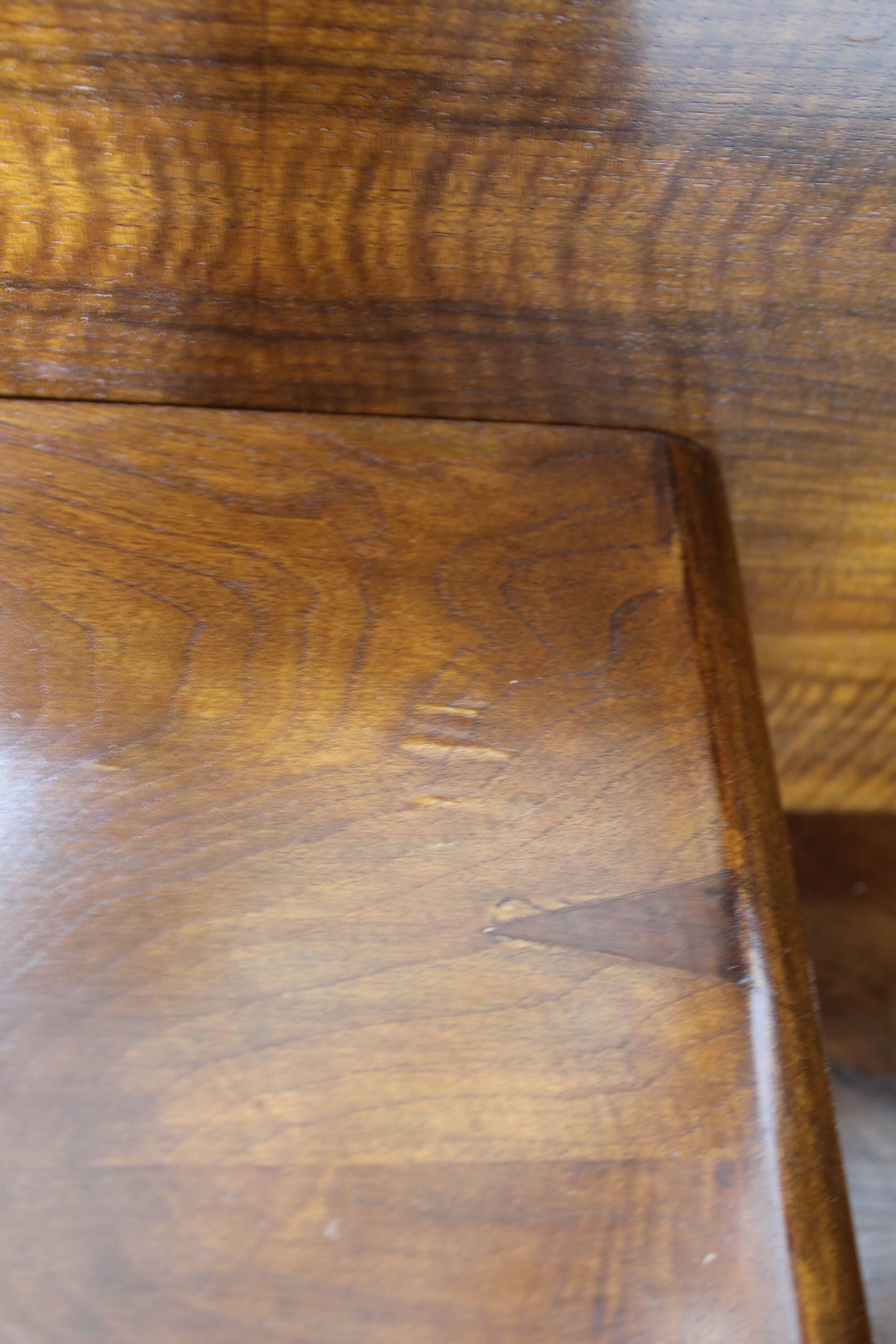 1930s art deco toilet cabinet with mirror in walnut, czechoslovakia