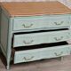 Water green Louis XV style chest of drawers