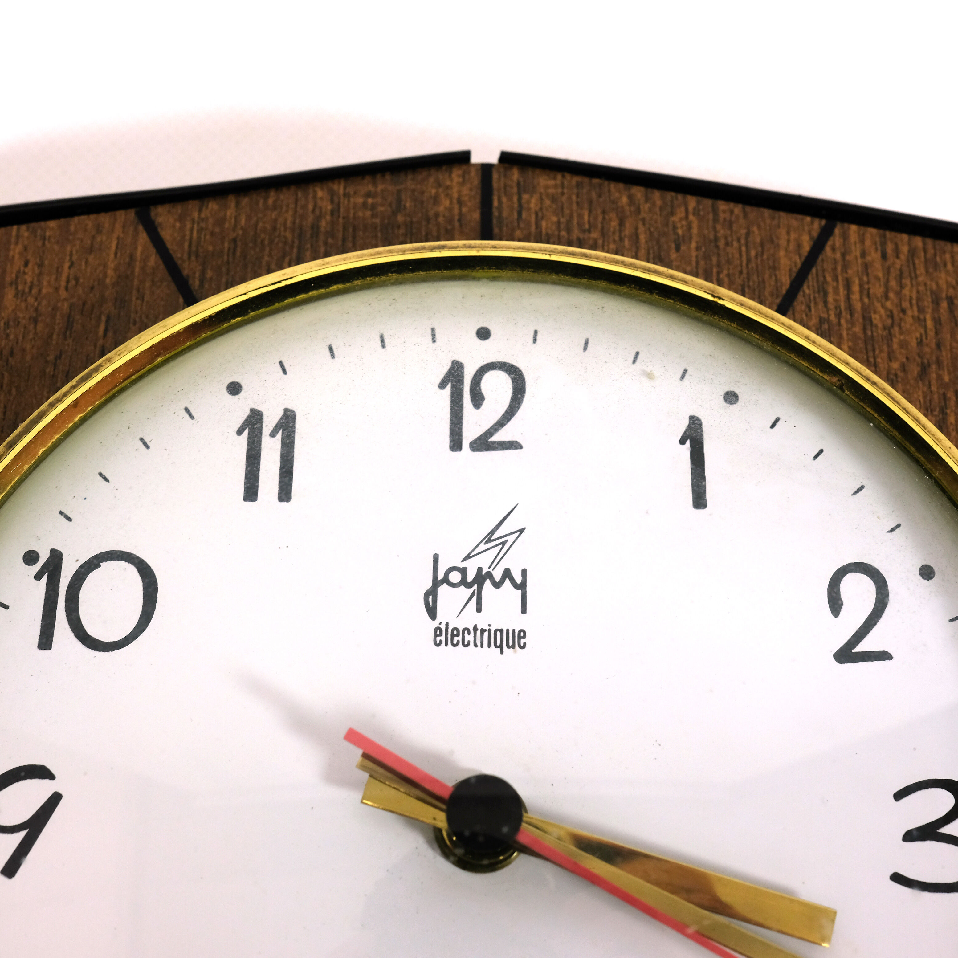Japy clock on formica background, 1970
