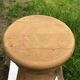 Industrial vintage wooden screw stool