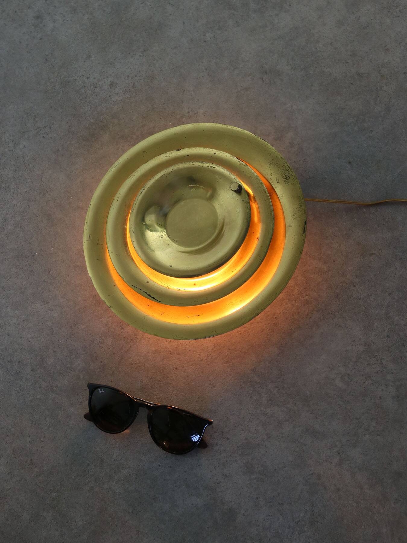 Mid-Century Cascading Wall Lamp in Brass, 1950s