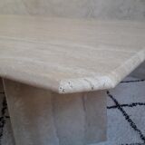 Coffee table in travertine