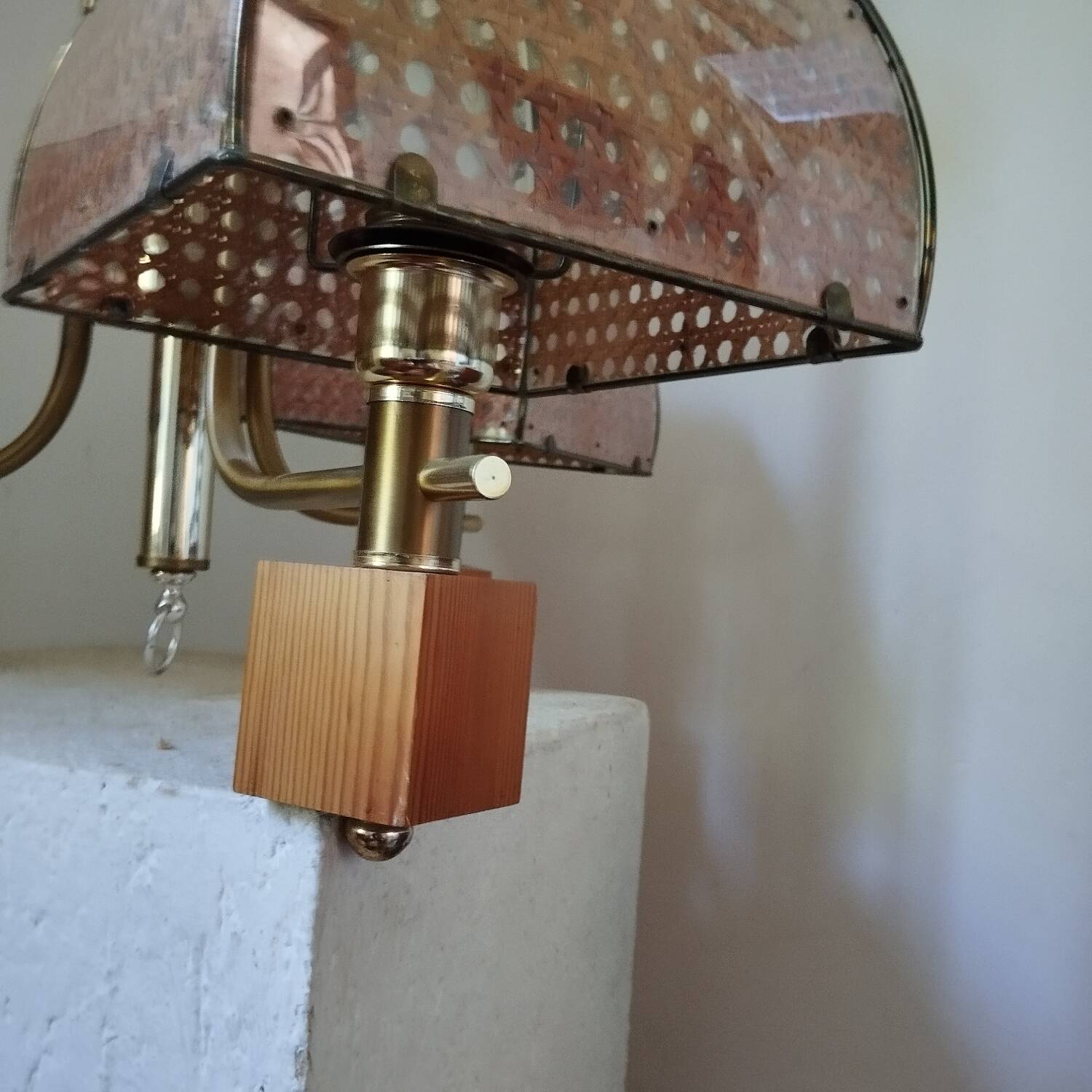 Cane chandelier from the 70s and 80s