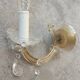 Pair of mid-century Murano glass tassel sconces, Treviso, Italy