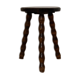 Wooden tripod stool
