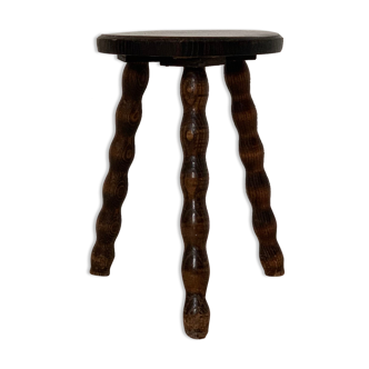 Wooden tripod stool