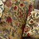 Fauteuil velours fleuri