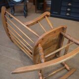 Former vintage beech rocking chair from the 1960s