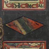 Folk art painted bridal wardrobe