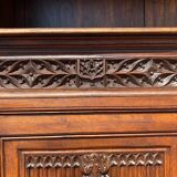 Gothic walnut sideboard / dresser