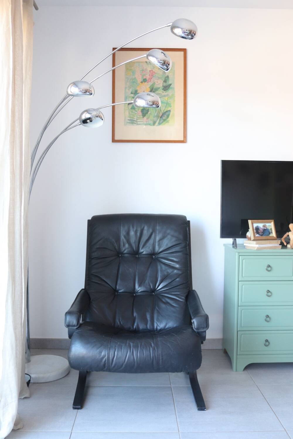 Siesta armchair Westnofa ingmar relling vintage black leather