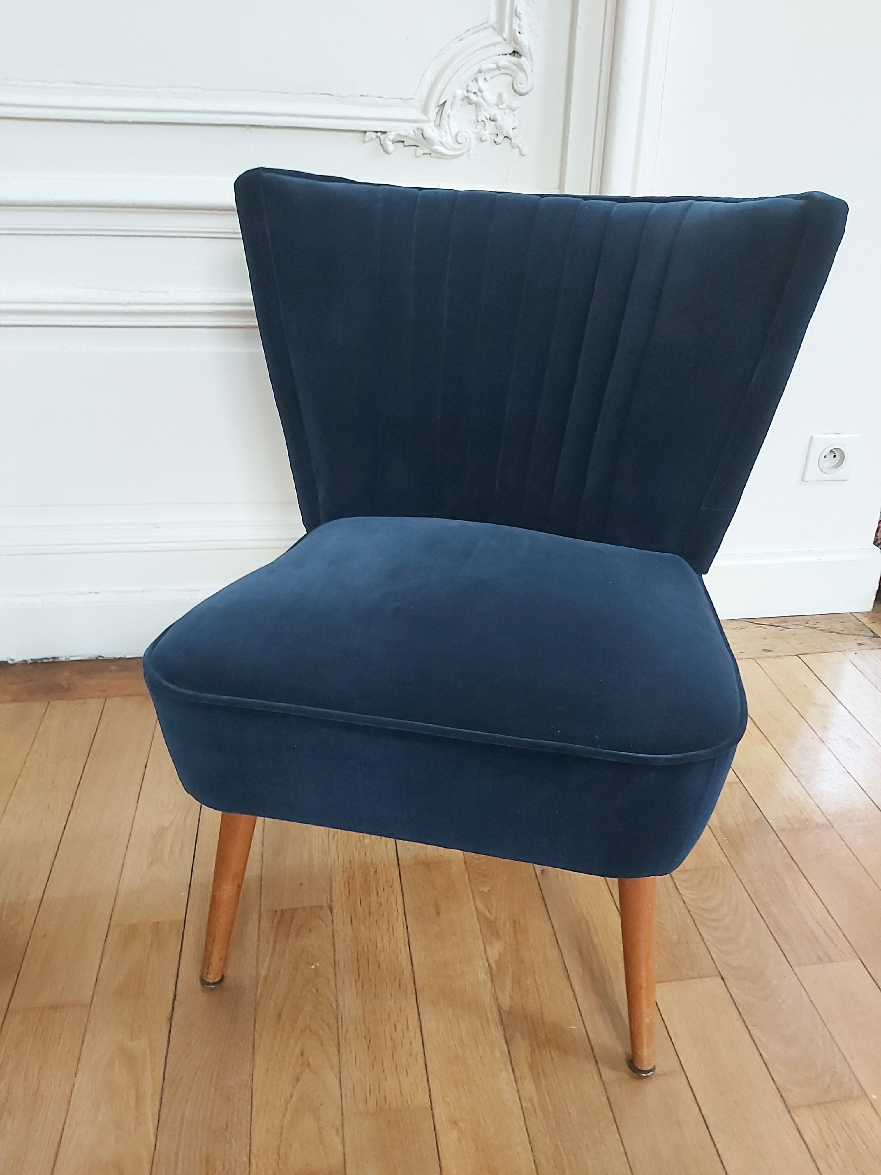 Restored 60s cocktail armchair