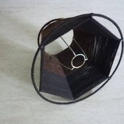 Small brown wool lampshade