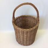 Wicker basket one handle