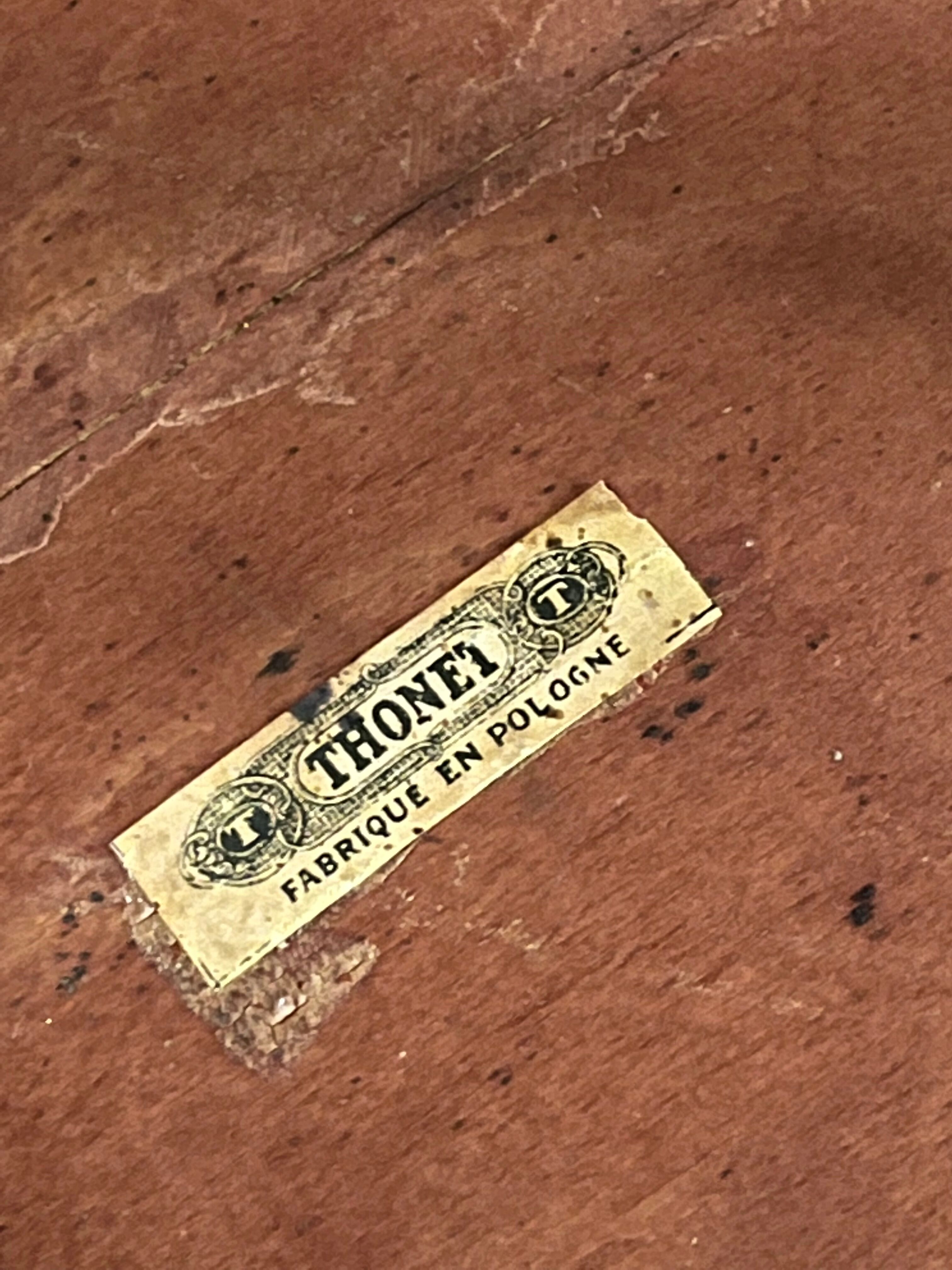 Armchair stamped Thonet number 967