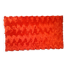 Pelfran red zigzag moumoute rug from the 70s vintage