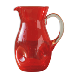Red glass decanter