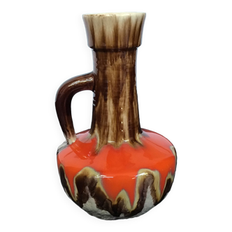 Vase pichet en céramique flammée, Baudin, années 70
