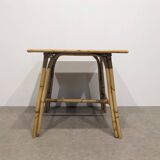 Square bamboo table