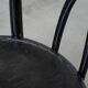Set of 6 black vintage  bistro chairs with elegant design