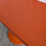 Table vintage orange par Finžgar & Zorman pour Meblo Yougoslavie