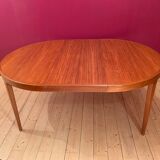 Baumann scandinavian scandinavian teak round table with 2 scandinavian extensions