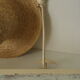 Porte manteau murale vintage bois et métal beige