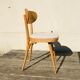 4 vintage 1960 Baumann chairs in blond beech
