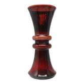 Modernism vase, glass, designed by K. Krawczyk, Poland, 1970s
