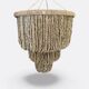 Suspension artisanale en coquillage Beige et marron