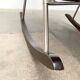 Rocking chair by Takeshi Nii - Leather and wood - 60s