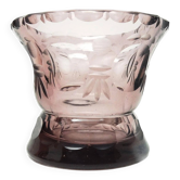 Vase Art Déco, cristal, Moser, Tchécoslovaquie, années 1930