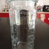 Glass measuring jar with cap