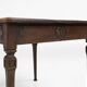 Table d'appoint rustique française du milieu du siècle en bois vers 1850