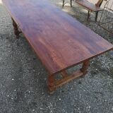 Solid oak farmhouse table