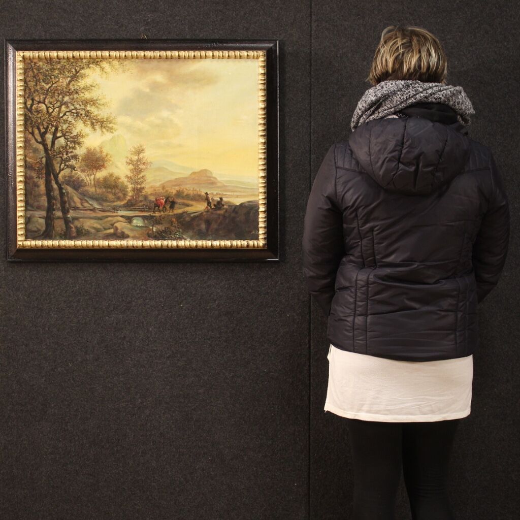 Bucolic landscape from XXth century