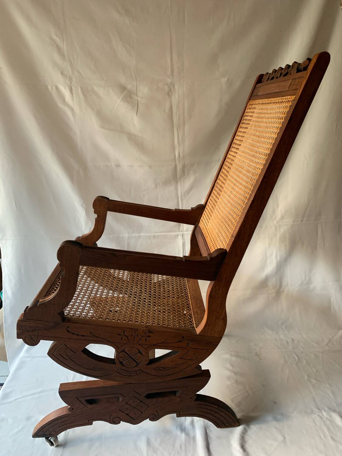 Cane armchair
